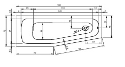 Riho Акриловая ванна Amalfi 160x70 L – фотография-2